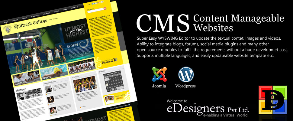 CMS websites srilanka, Joomla Websites Development Sri Lanka